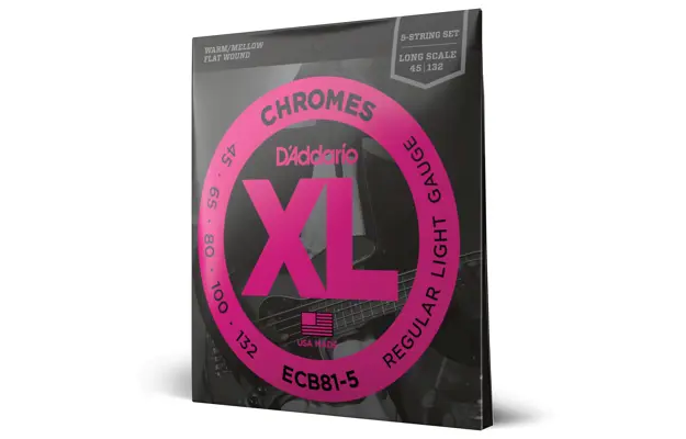 45-132 Light, 5-string, Long Scale, XL Chromes