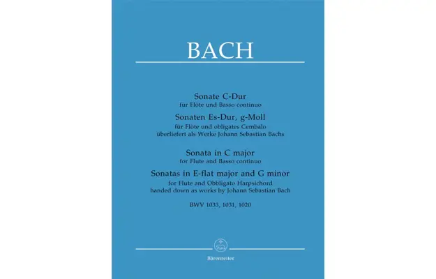 Bach: Three Sonatas BWV 1033 in C major for Flute and Basso Continuo.